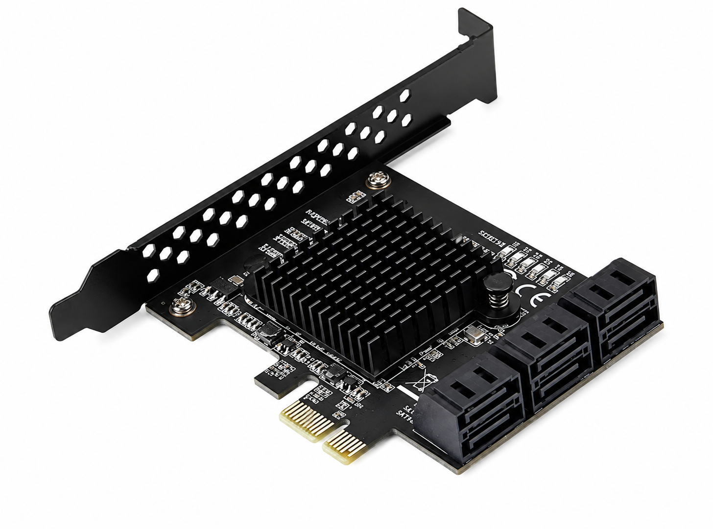 کارت تبدیل  PCIe  4xبه 6 پورت SATA III | کارت افزایش 6 پورت ساتا PCI Express